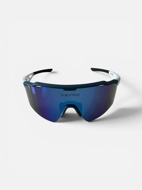 VEYRO Calyven Sportbrille in Deep Ocean Mirror mit blau verspiegelter Shield-Scheibe – Hauptansicht