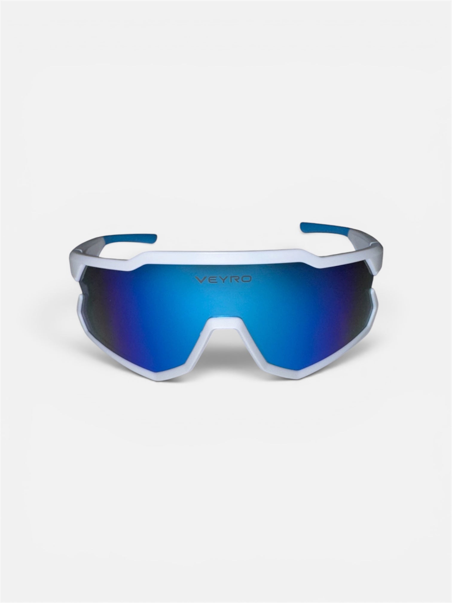 VEYRO Elaris blaue Sportbrille mit umschließendem Rahmen – Frontansicht