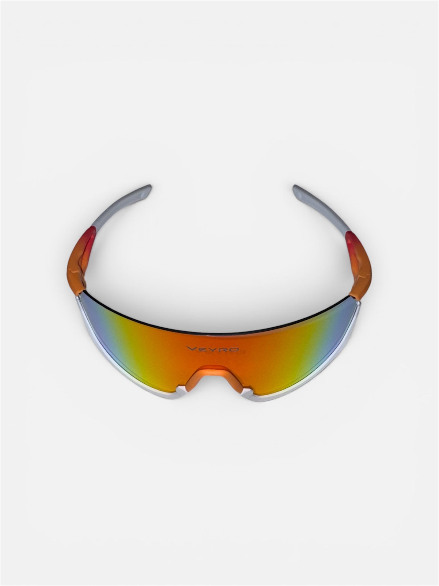 VEYRO Ignivra Sportbrille in Solar Flare Mirror mit rot-orange verspiegelter Shield-Scheibe