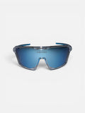 VEYRO Lureon blaue Sportbrille mit großer Shield-Scheibe – Frontansicht
