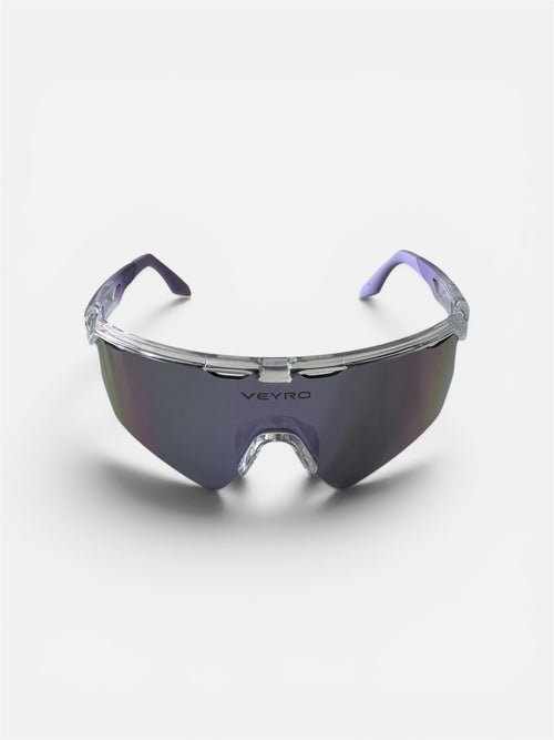 VEYRO Nivara Sportbrille in Crystal Violet mit violett verspiegelter Scheibe – Hauptansicht